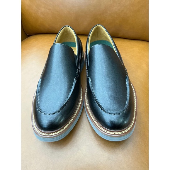 Vance Co Oneal Loafers Mens Size 8 Black New Tru‎ Comfort Moc Toe Slip On Shoes